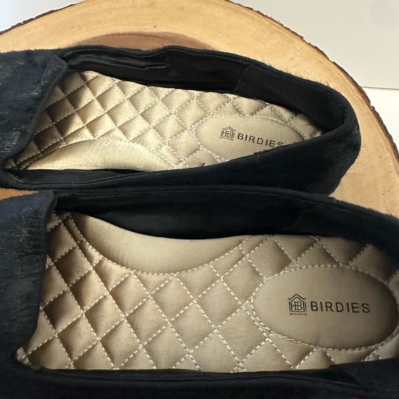 🖤 Birdies Heron Black Suede Haircalf Upper Flats - Size 9🖤 - Picture 7 of 11